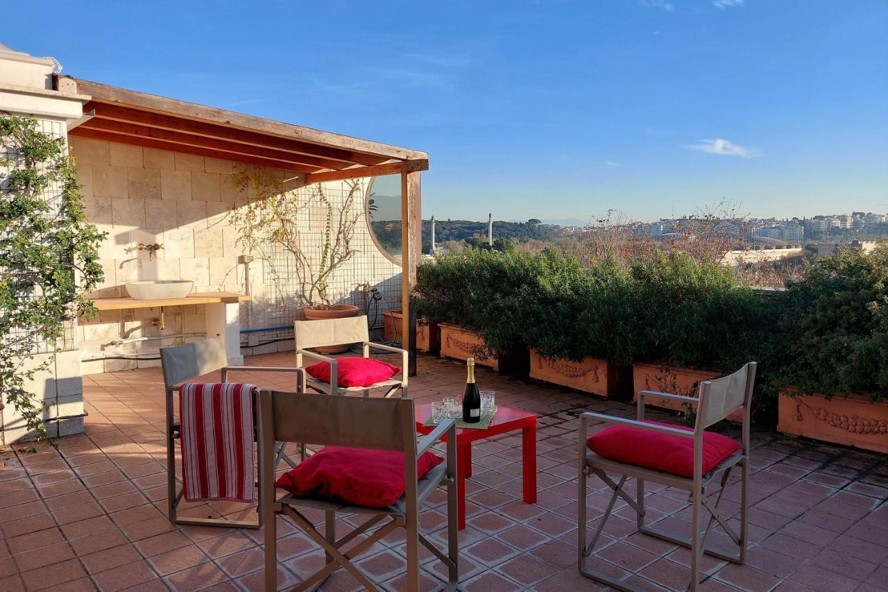 Beautiful Loft In Ponte Milvio With Terrace Apartman Róma Kültér fotó