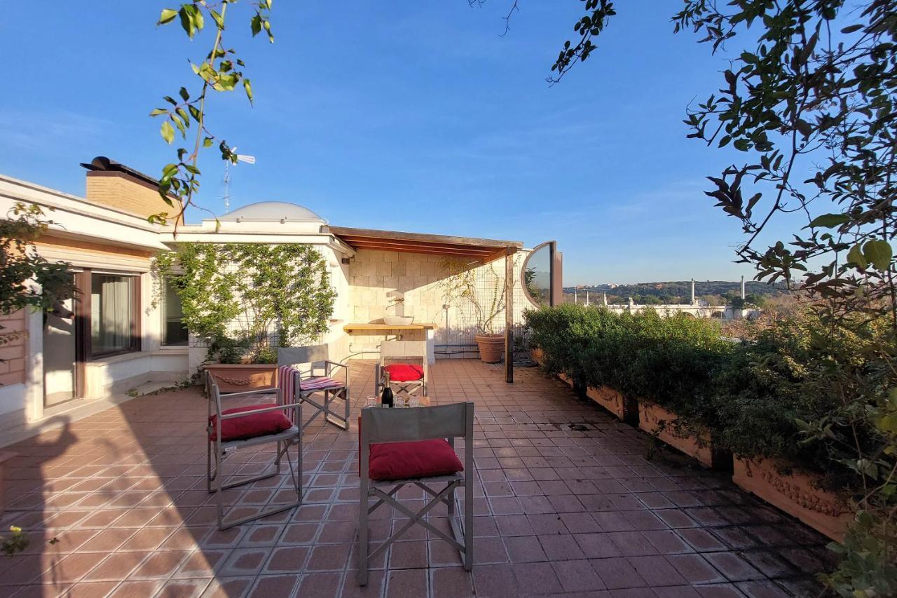 Beautiful Loft In Ponte Milvio With Terrace Apartman Róma Kültér fotó