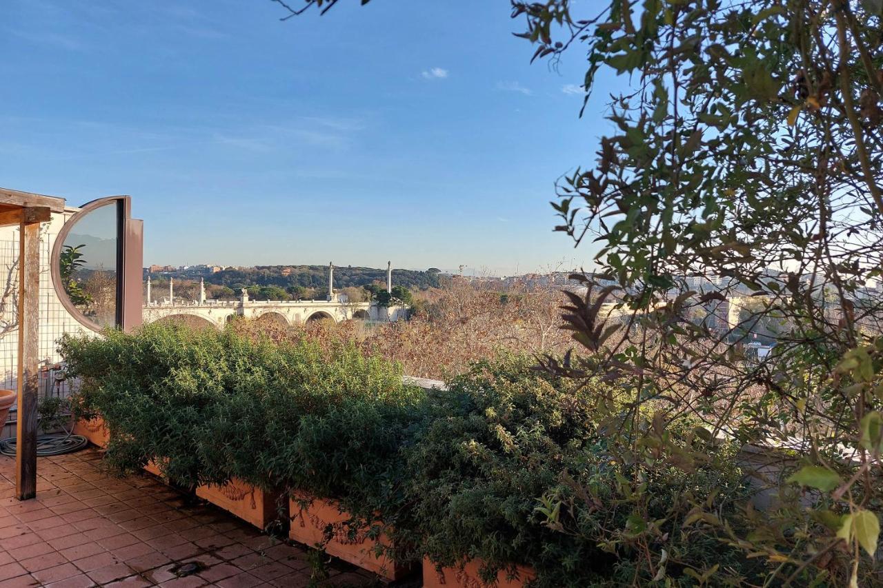 Beautiful Loft In Ponte Milvio With Terrace Apartman Róma Kültér fotó